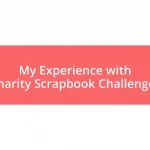 My Experience with Charity Scrapbook Challenges
