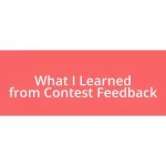 What I Learned from Contest Feedback